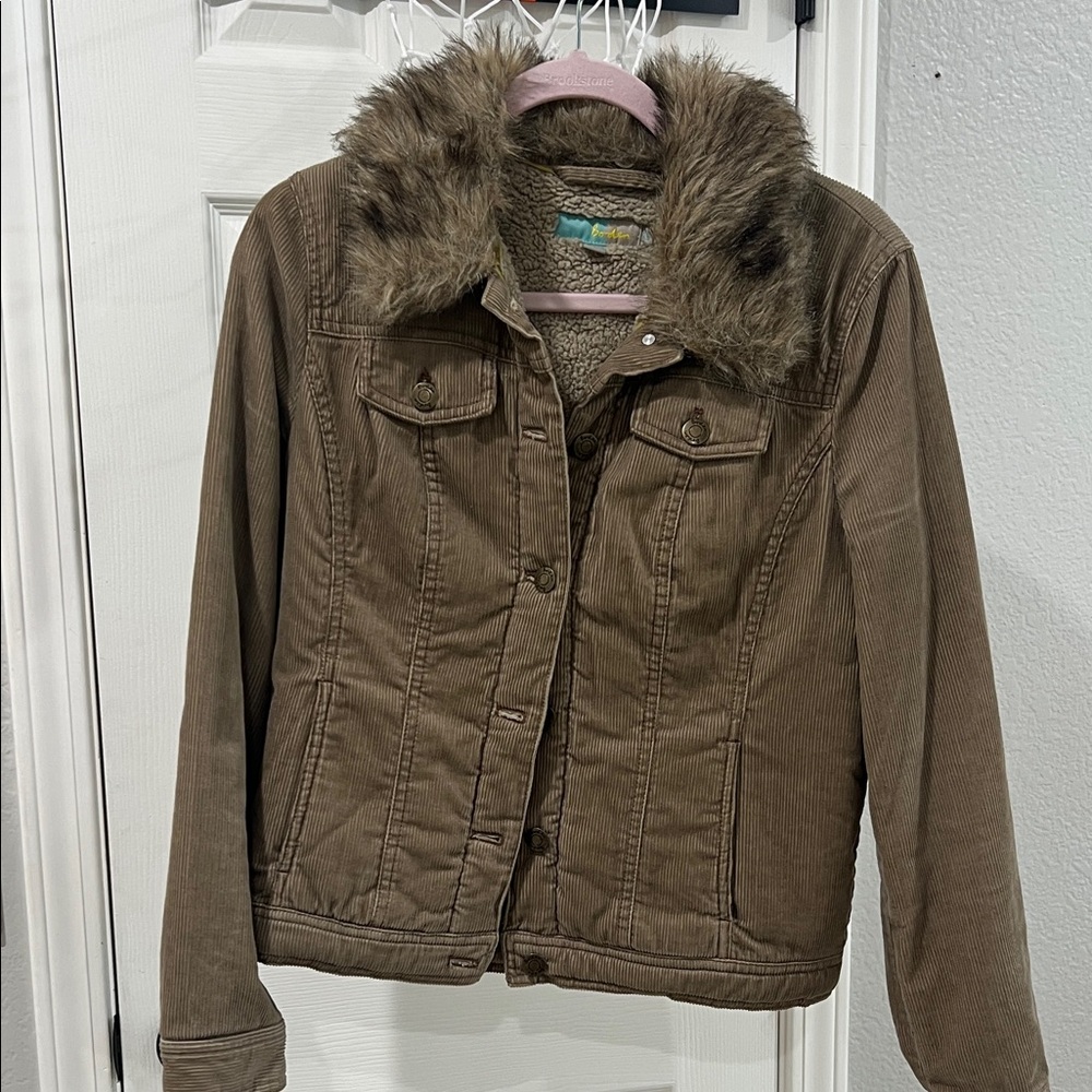 Boden corduroy shearling lined jacket - EUC - size 6